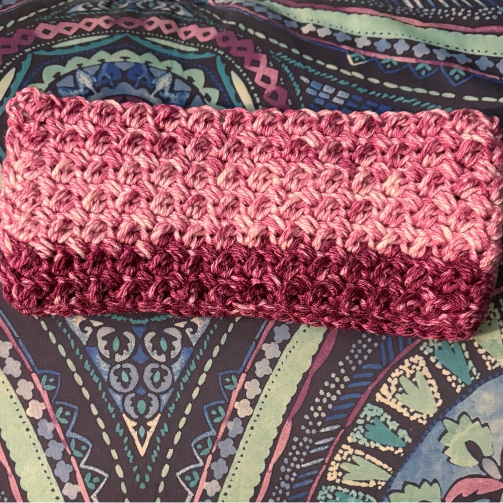 Handcrafted Purple ear warmer